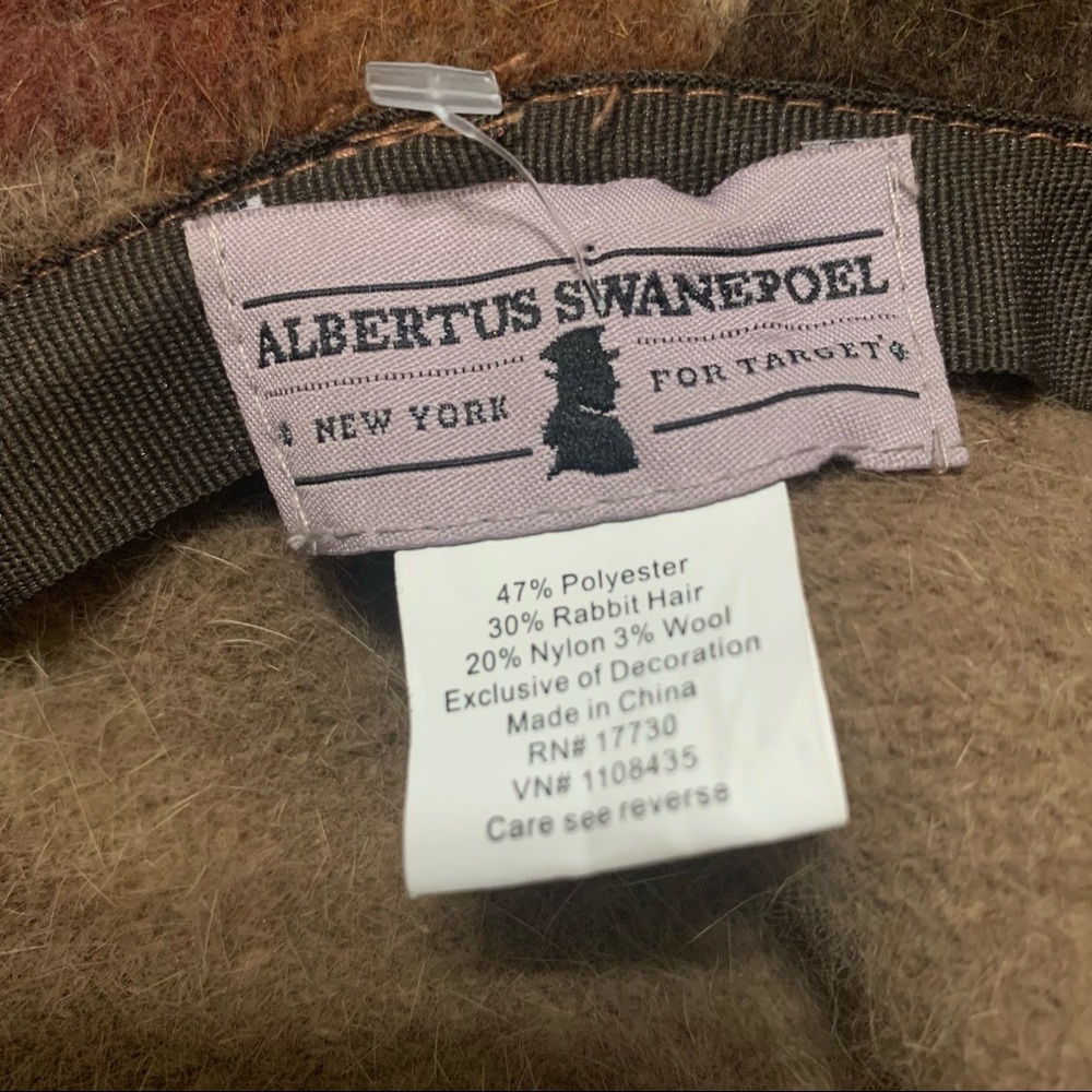 ALBERTUS SWANEPOEL Brown Camo Rabbit Hair Hat - Picture 4 of 5